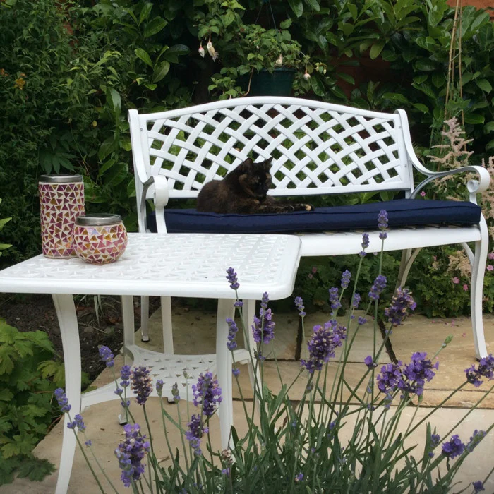 Jasmine Bench Set - White - Image 9