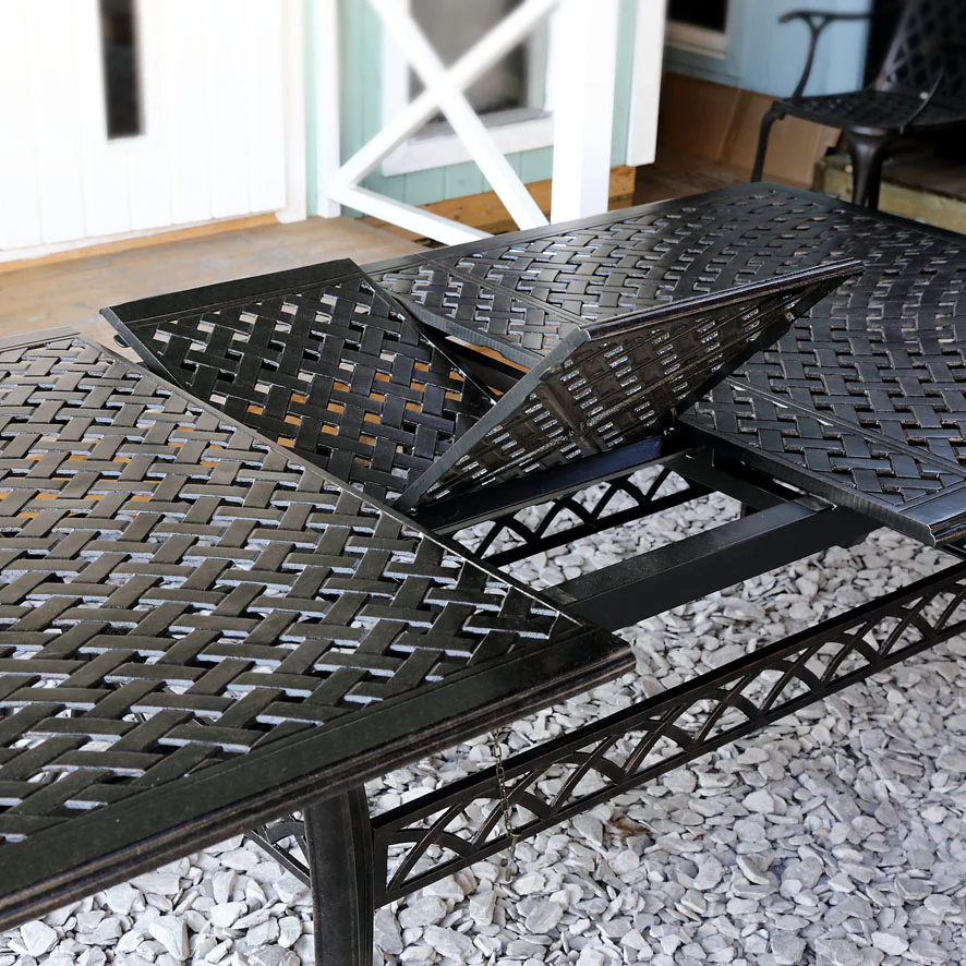 Jennifer Table 10 Seater Set - Antique Bronze - Image 7