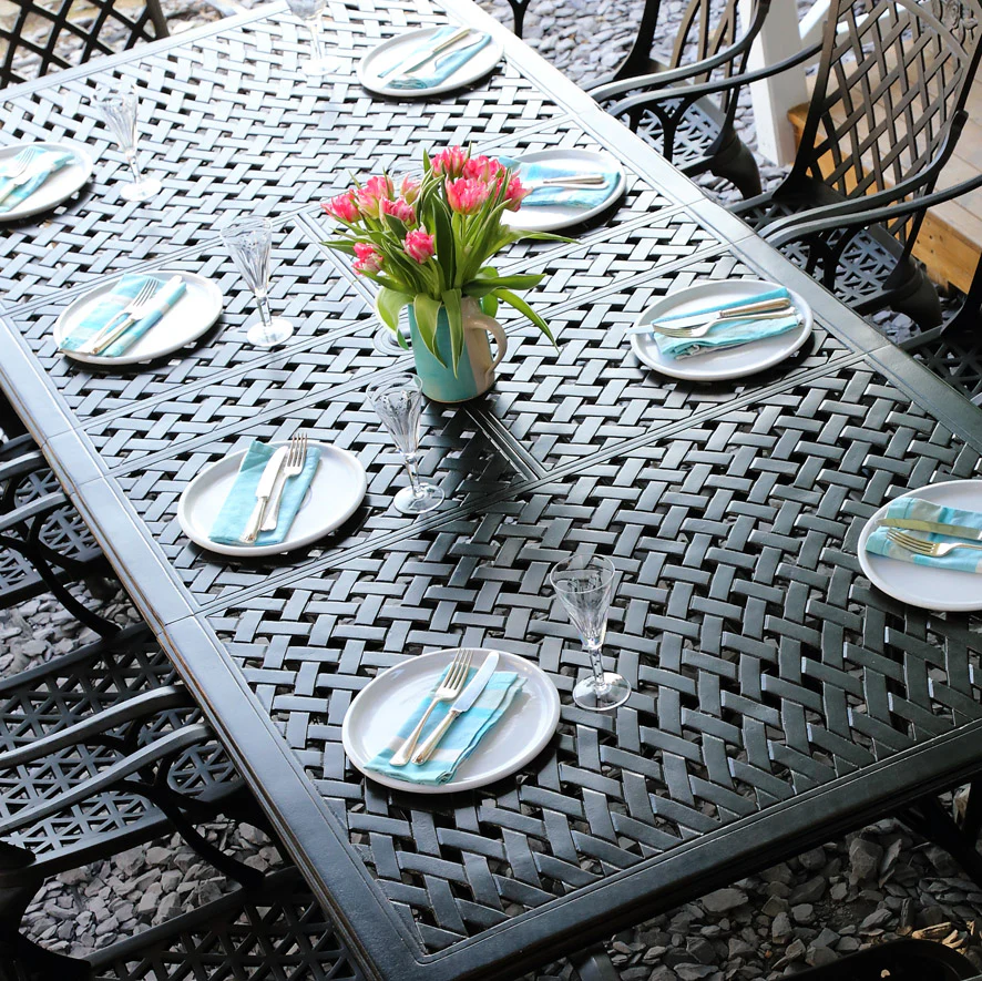 Jennifer Table 10 Seater Set - Antique Bronze - Image 9