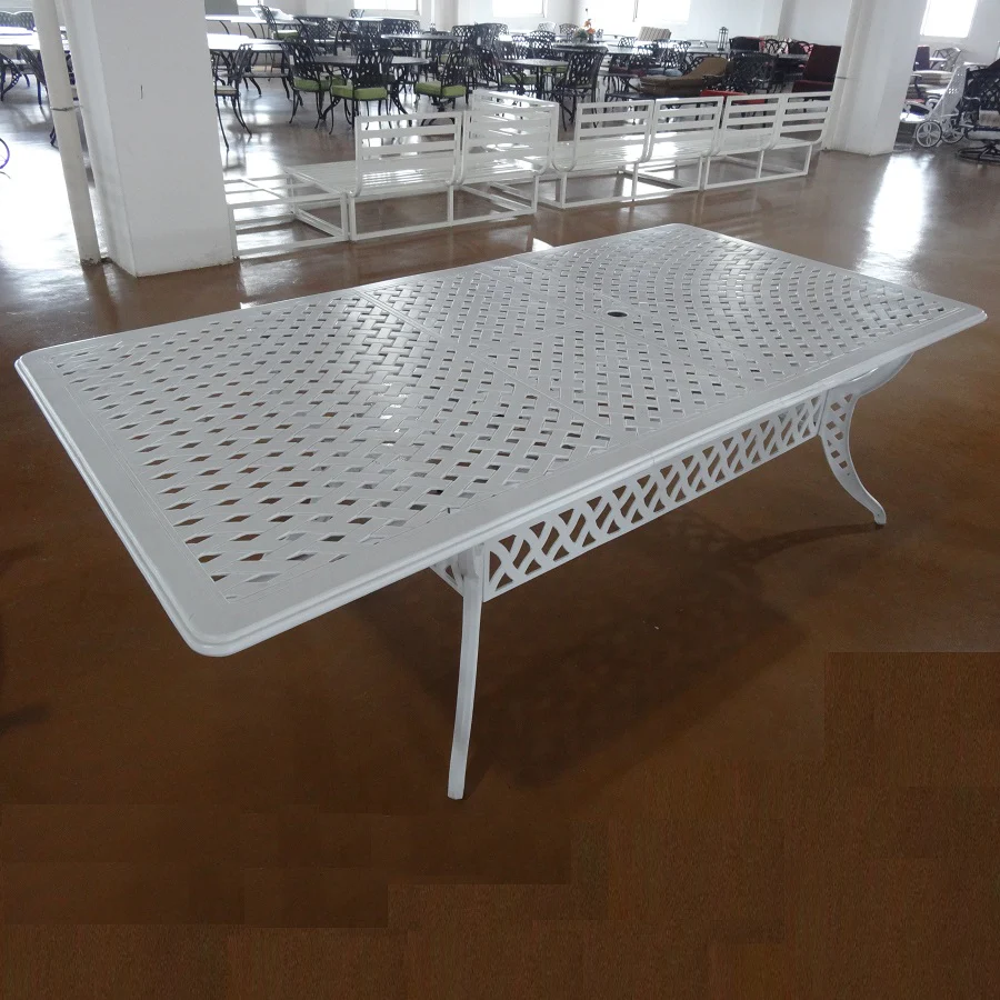 Jennifer Table 10 Seater Set - White - Image 5