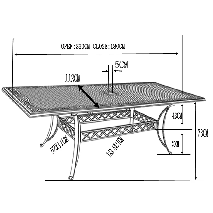 Jennifer Table 10 Seater Set - White - Image 6