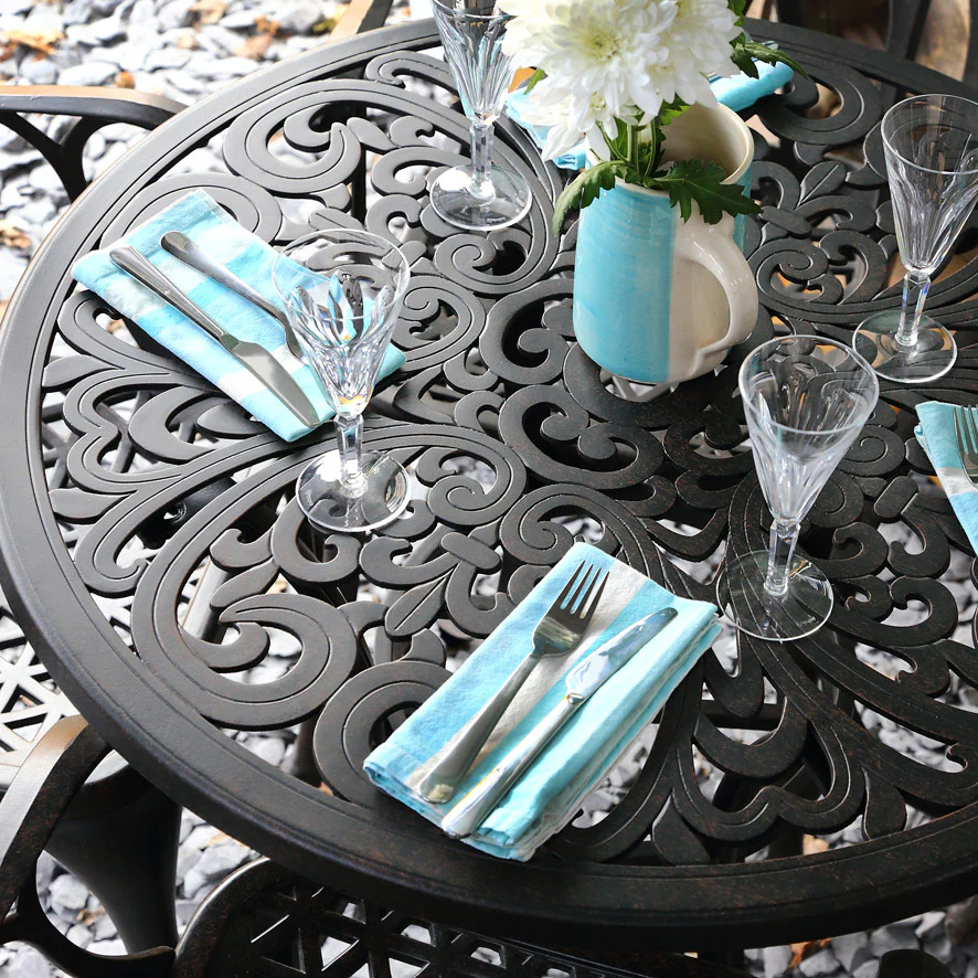 Jill Table 2 Seater Set - Antique Bronze - Image 10