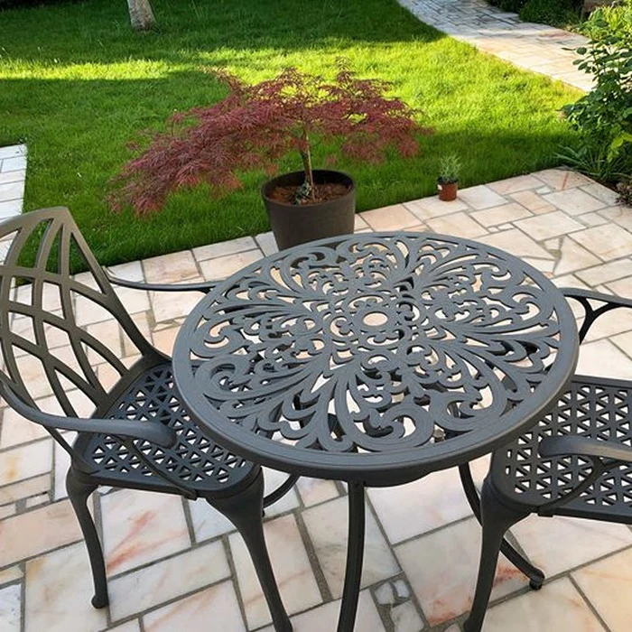 Jill Table 2 Seater Set - Antique Bronze - Image 12