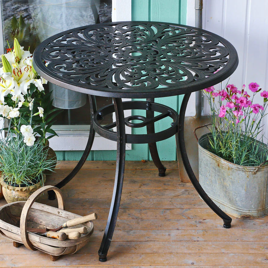 Jill Table 2 Seater Set - Antique Bronze - Image 6
