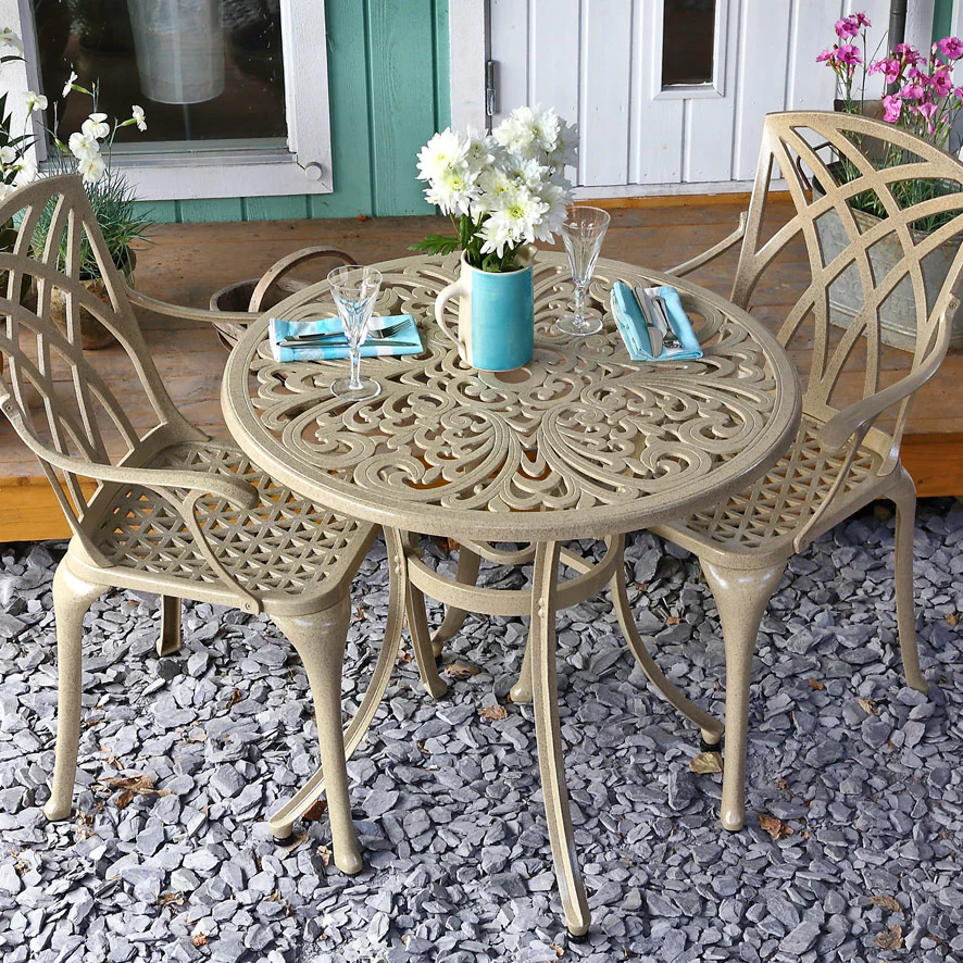 Jill Table 2 Seater Set - Sandstone - Image 4