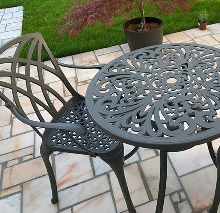 Jill Table 2 Seater Set - Slate - Image 5