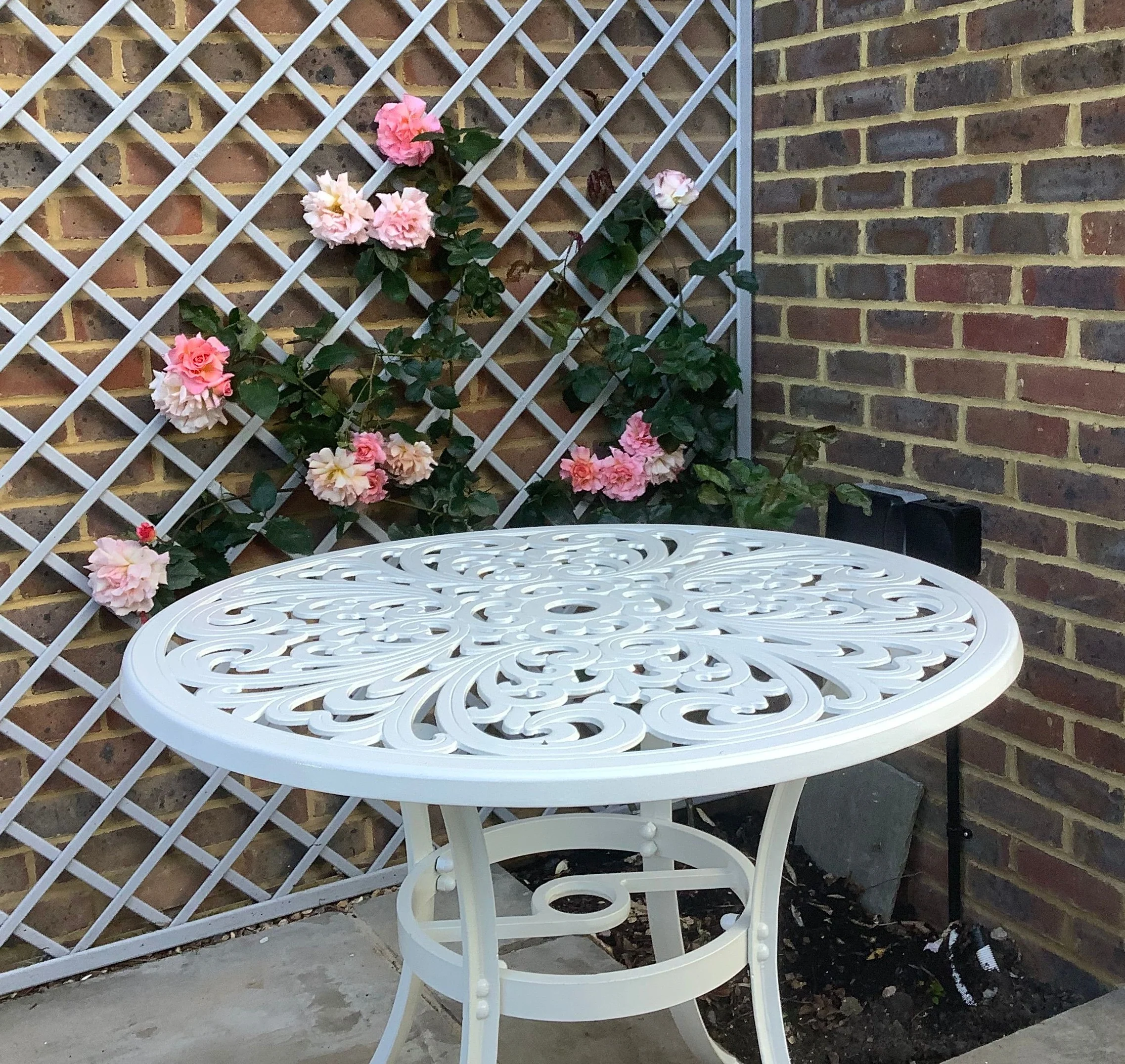 Jill Table 2 Seater Set - White - Image 3
