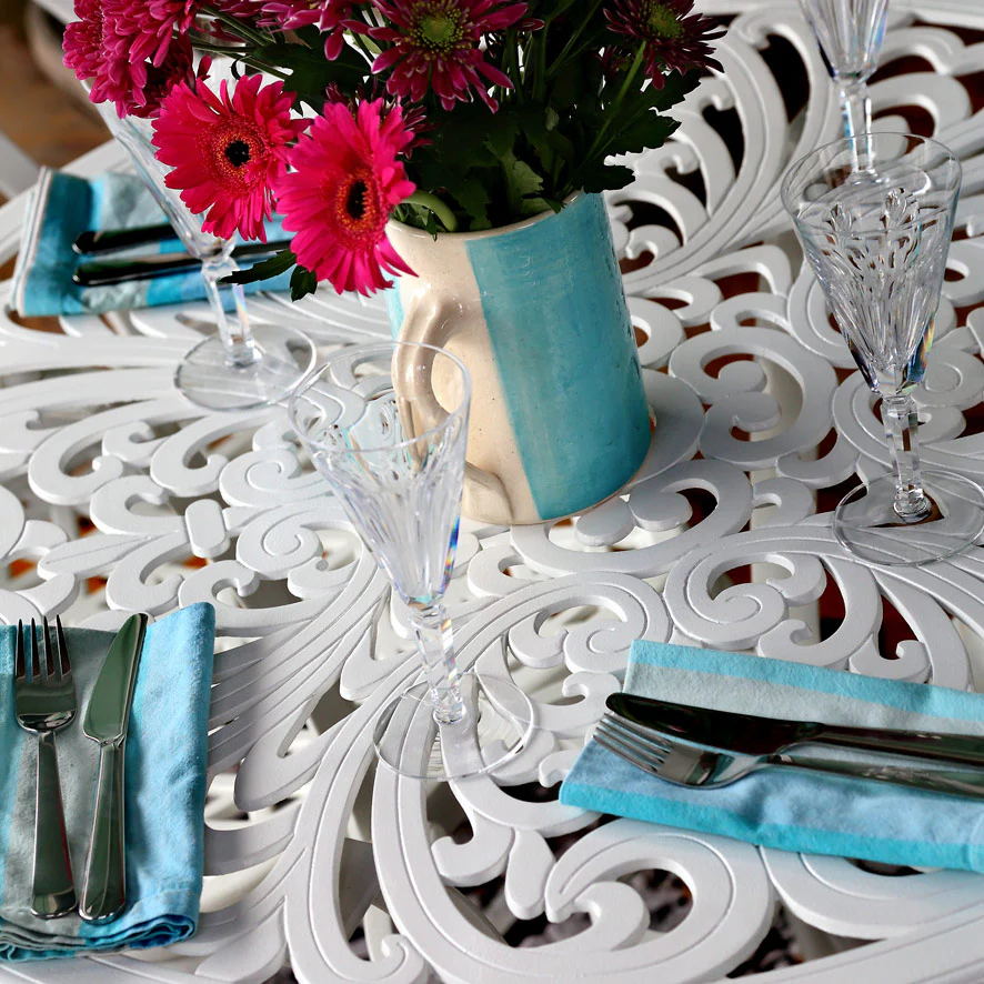 Jill Table 2 Seater Set - White - Image 8