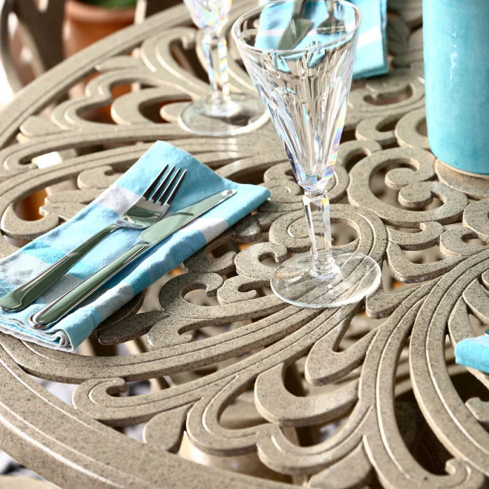 Jill Table 4 Seater Set - Sandstone - Image 5