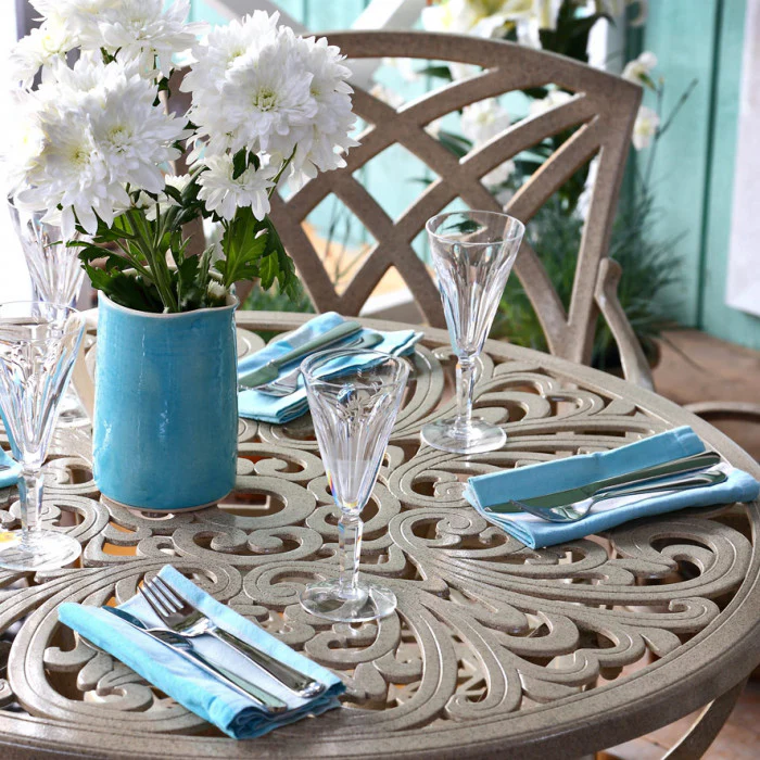 Jill Table 4 Seater Set - Sandstone - Image 6