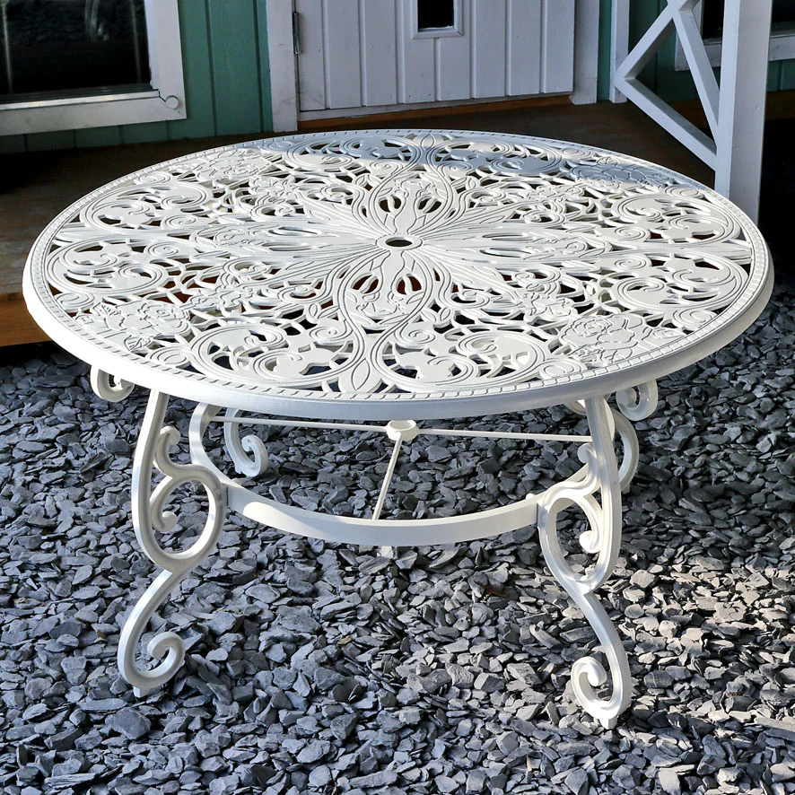 Joyce Table 6 Seater Set - White - Image 5