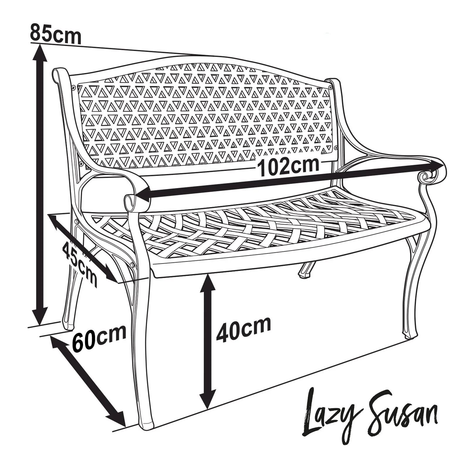 July Bench Set - Slate Grey - Image 6