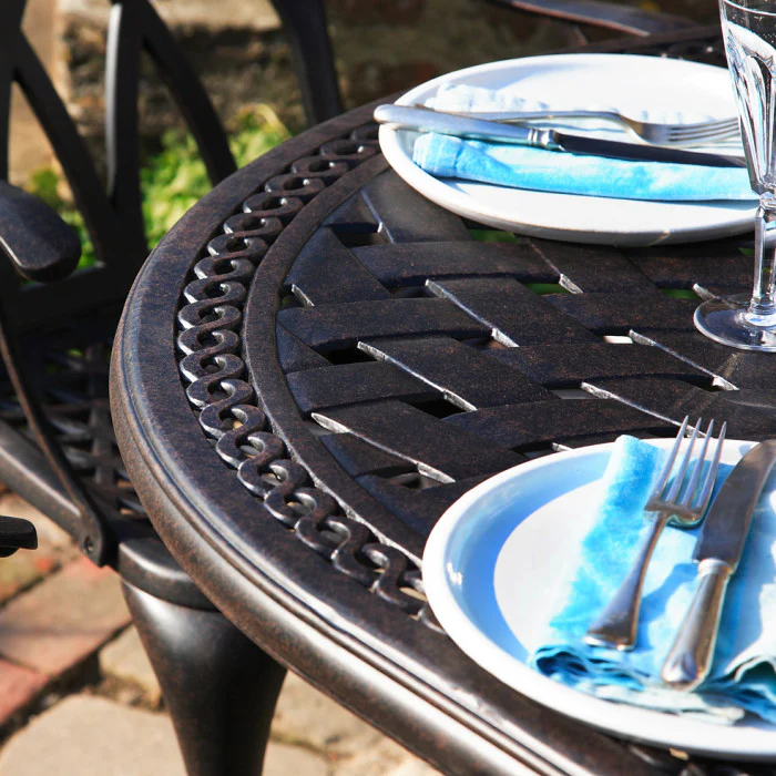 June Table 4 Seater Set - Antique Bronze - Image 13