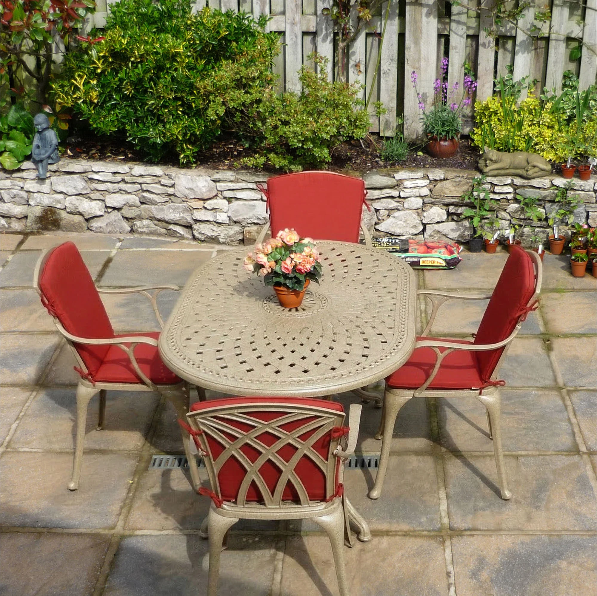 June Table 4 Seater Set - Sandstone - Image 12