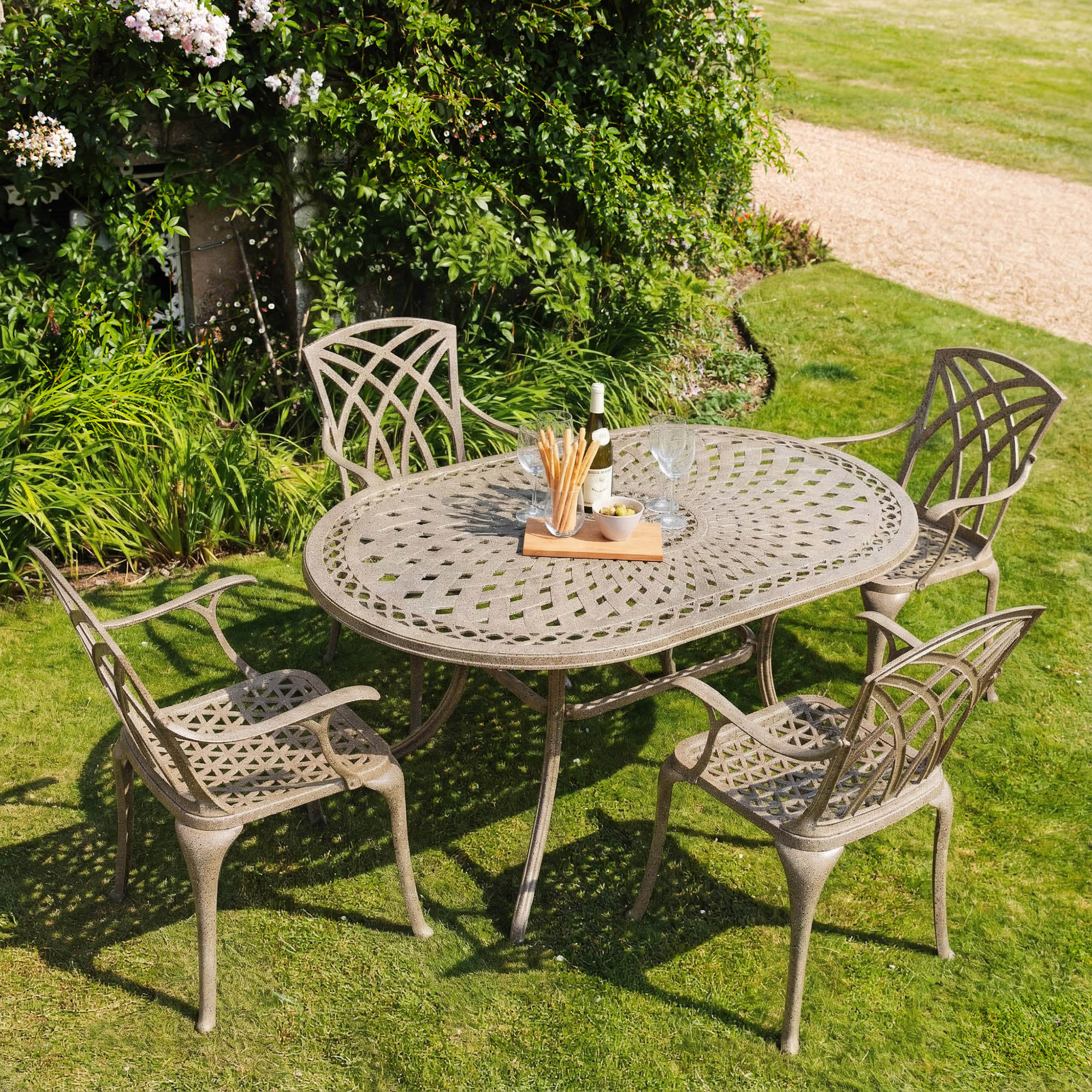 June Table 4 Seater Set - Sandstone - Image 5
