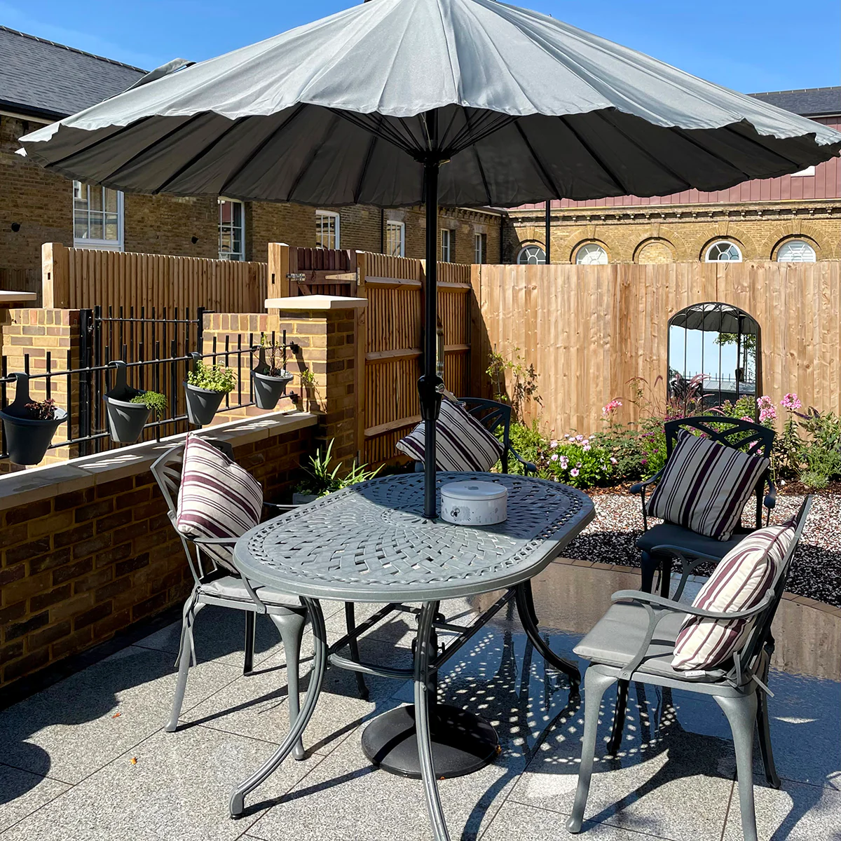 June Table 4 Seater Set - Slate - Image 12