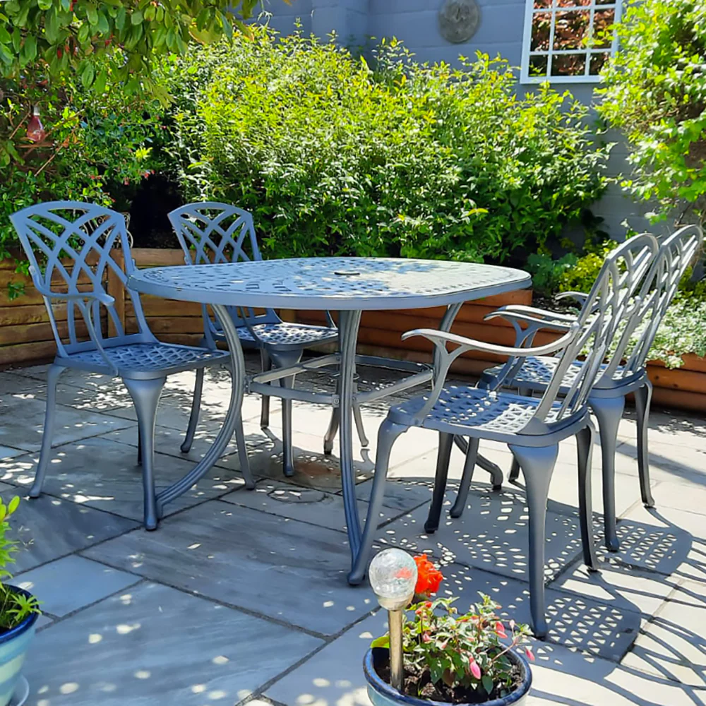 June Table 4 Seater Set - Slate - Image 4