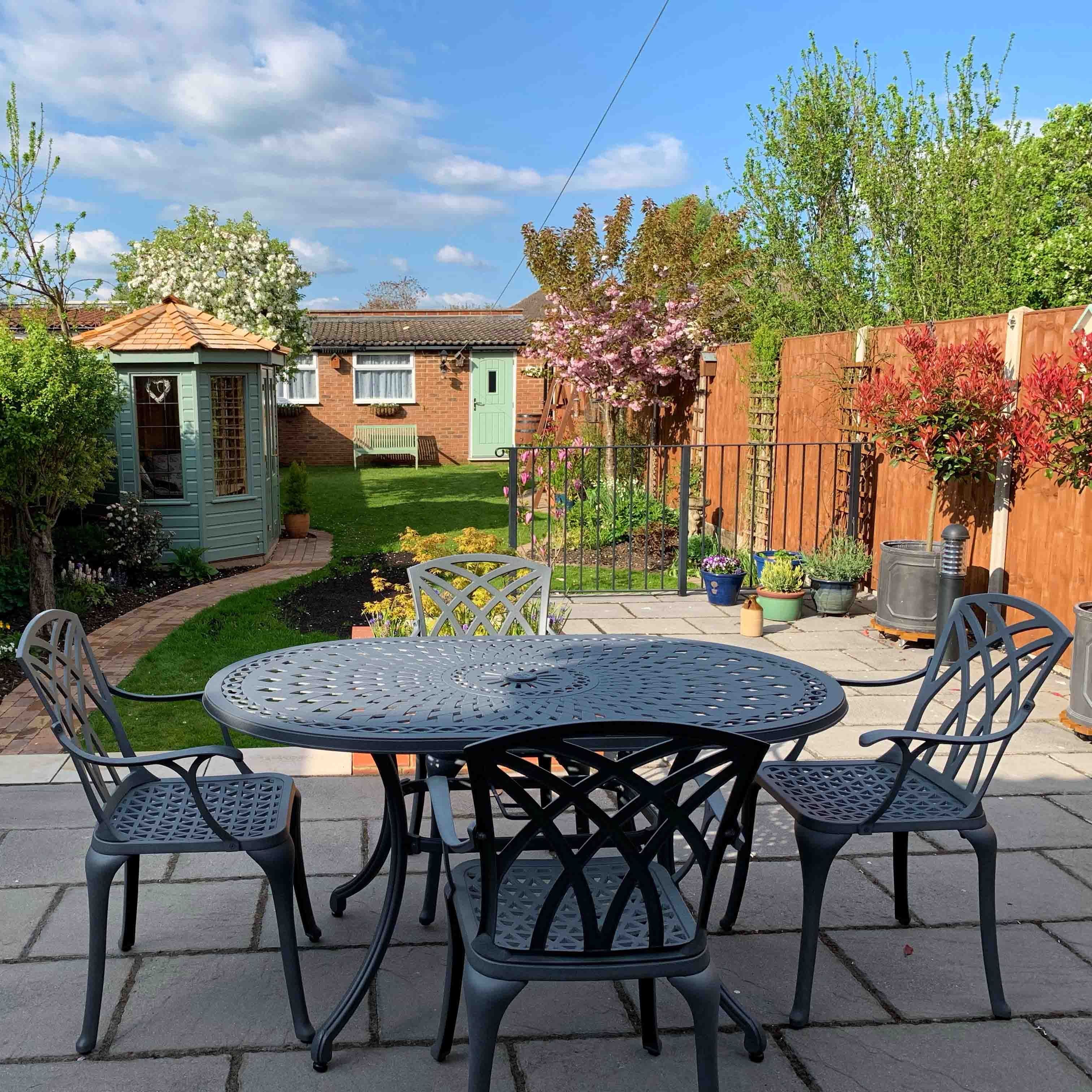 June Table 4 Seater Set - Slate - Image 8