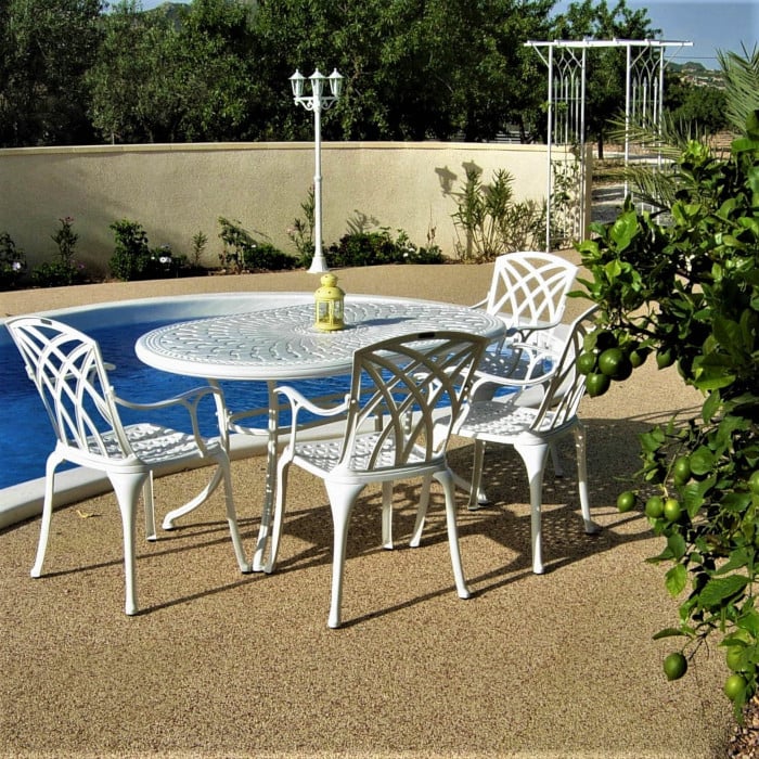 June Table 4 Seater Set - White - Image 7