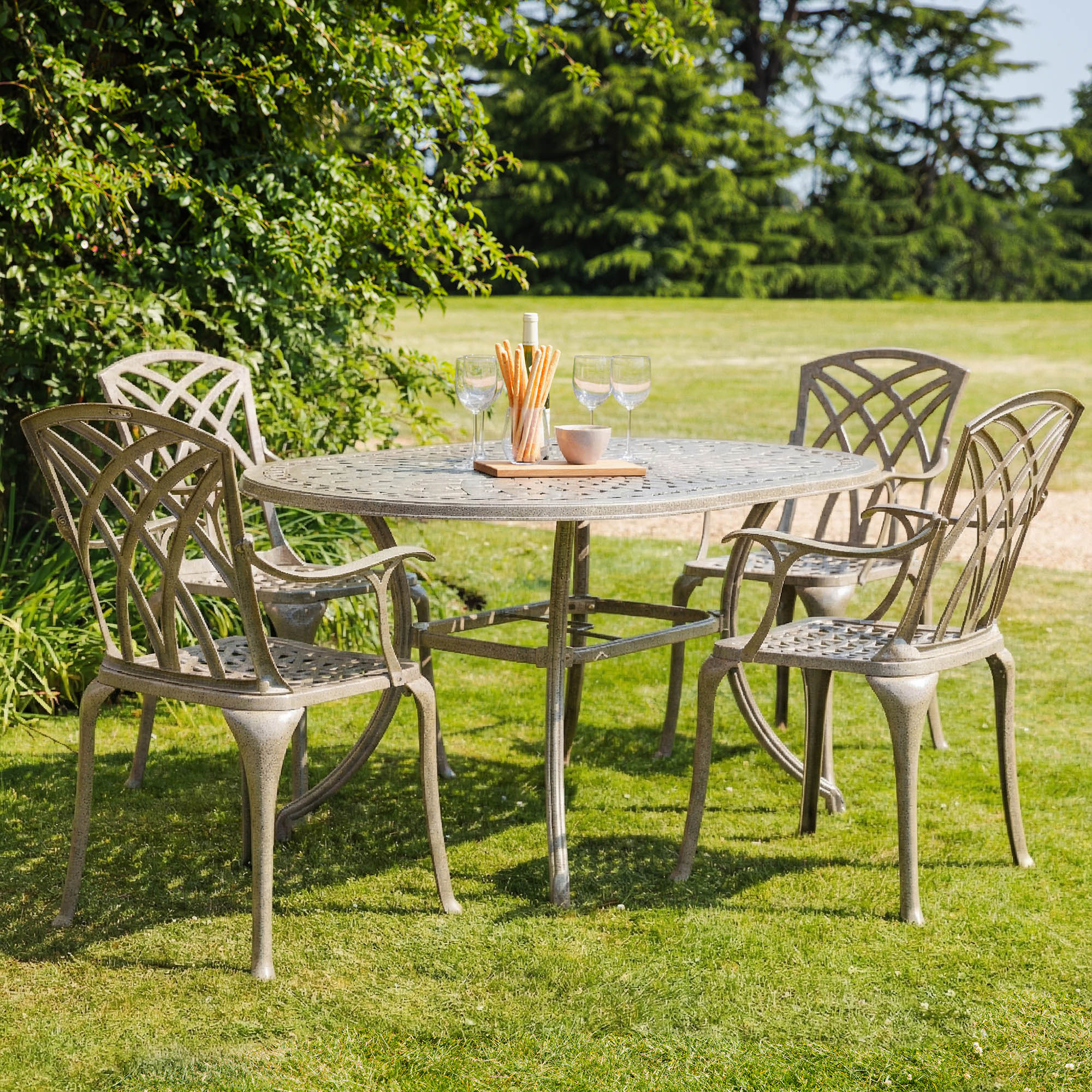 June Table 6 Seater Set - Sandstone - Image 4