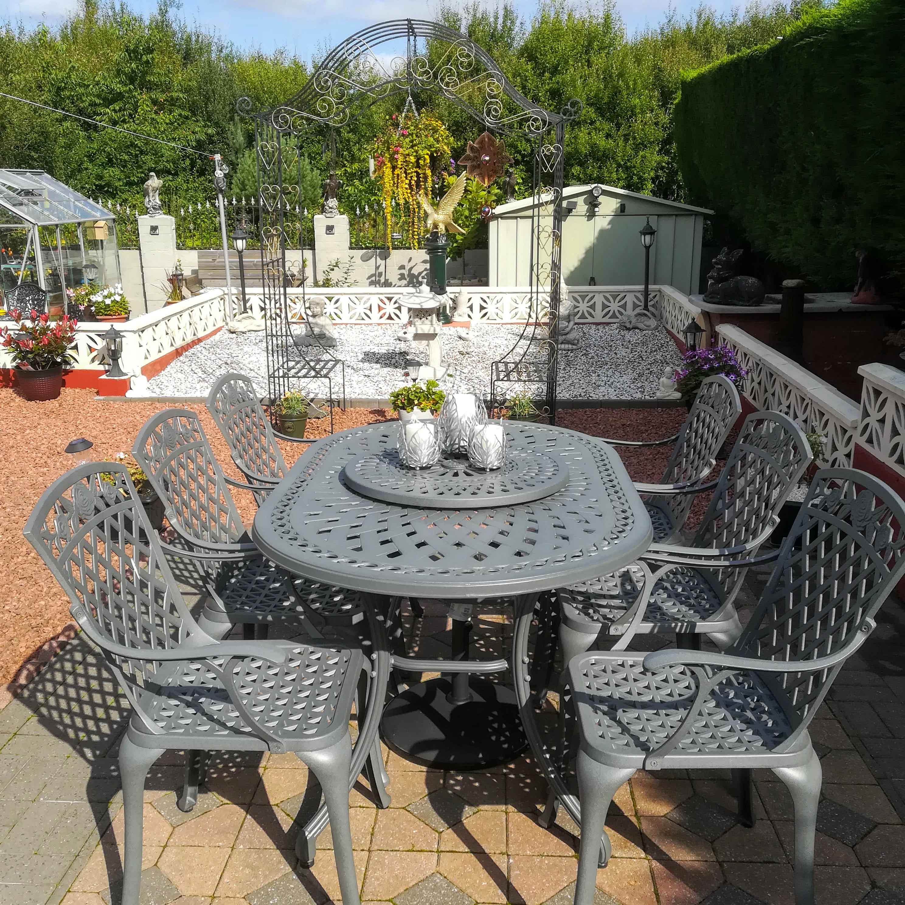 June Table 6 Seater Set - Slate - Image 8