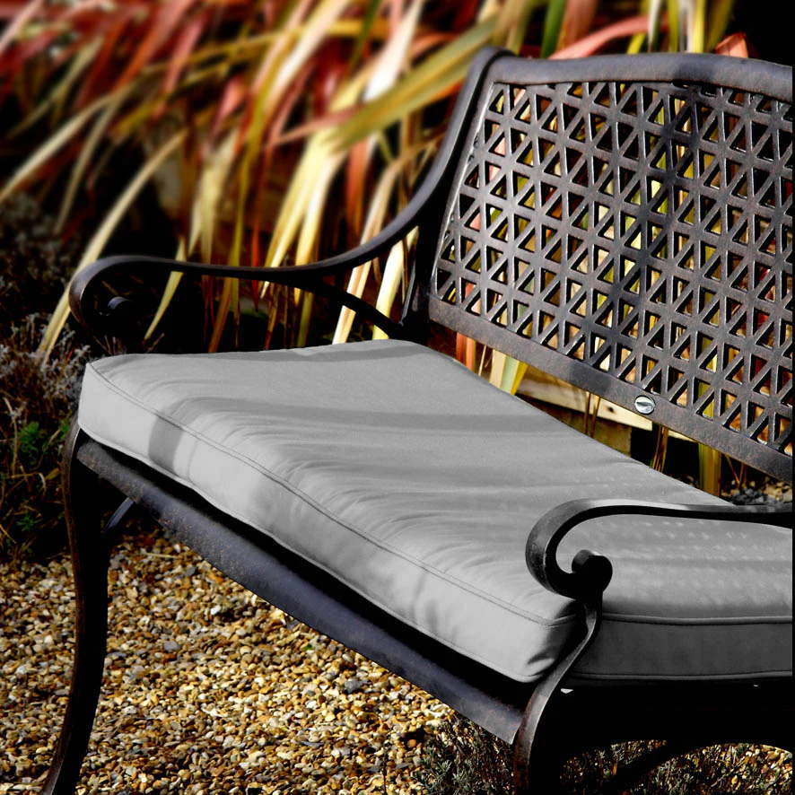 Lattice Bench Cushion - Grey - Image 3