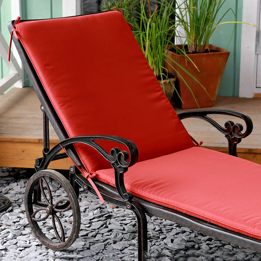 Lattice Lounger Cushion - Terracotta - Image 3