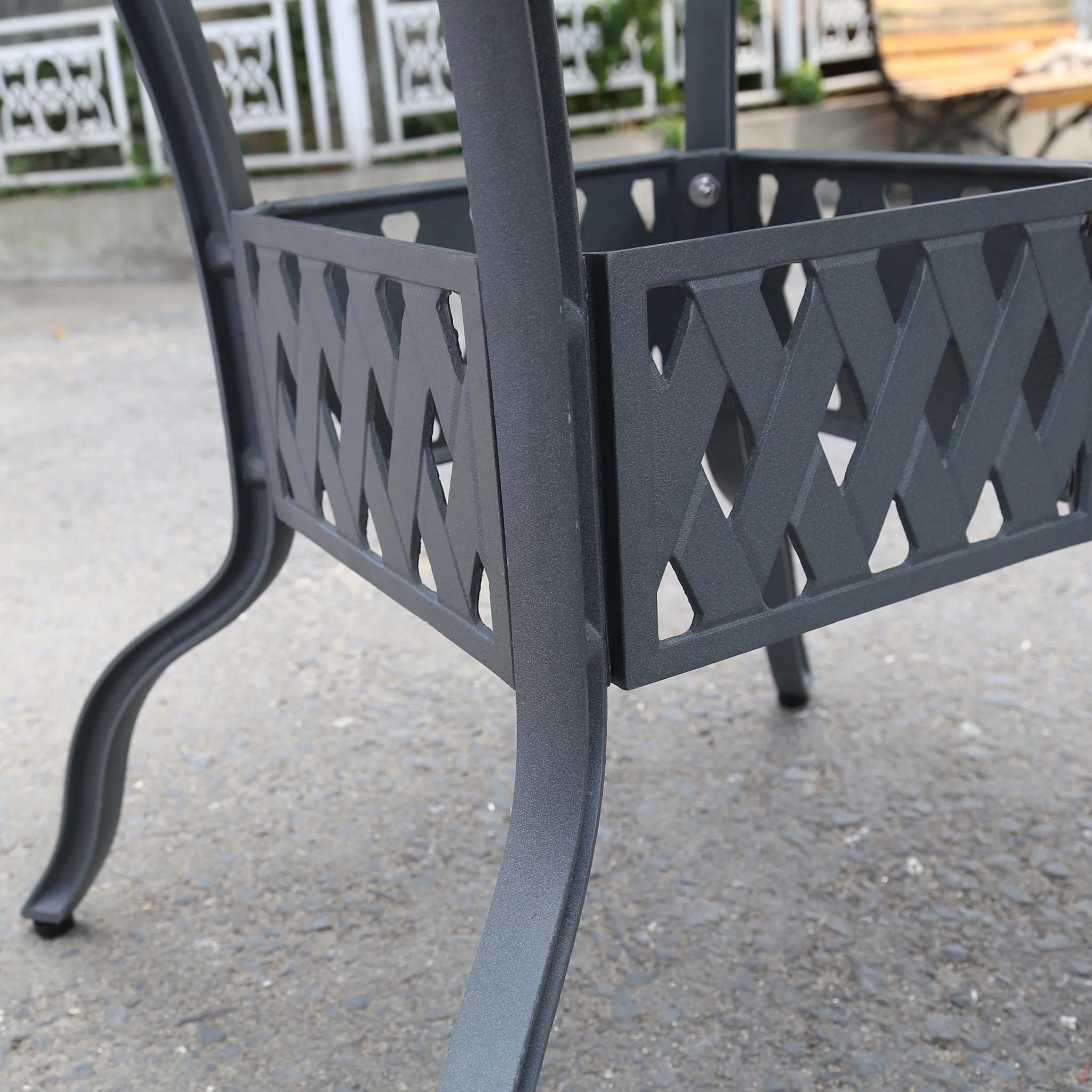 Lisa Table 4 Seater Set - Slate - Image 4