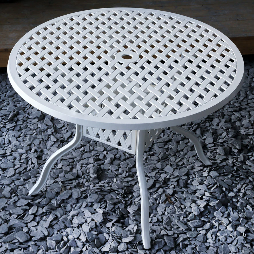 Lisa Table 4 Seater Set - White - Image 8