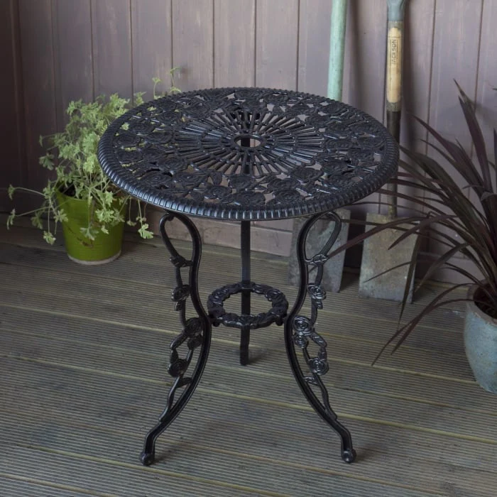 London Rose Table 2 Seater Set - Antique Bronze - Image 10