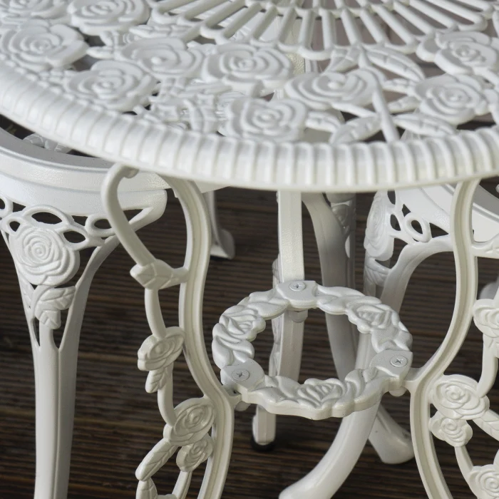 London Rose Table Only - White - Image 3