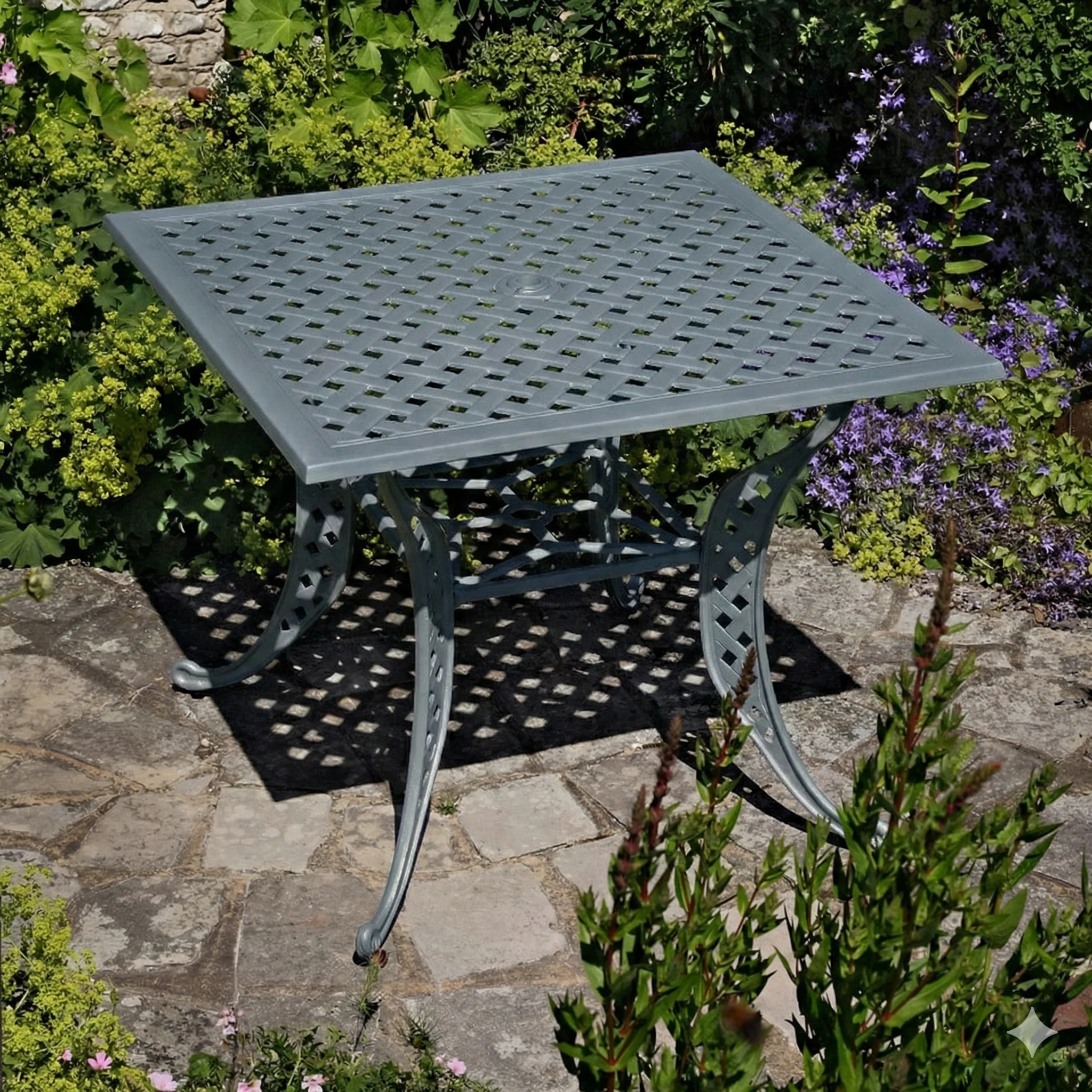 Lucy Table 4 Seater Set - Slate Grey - Image 10