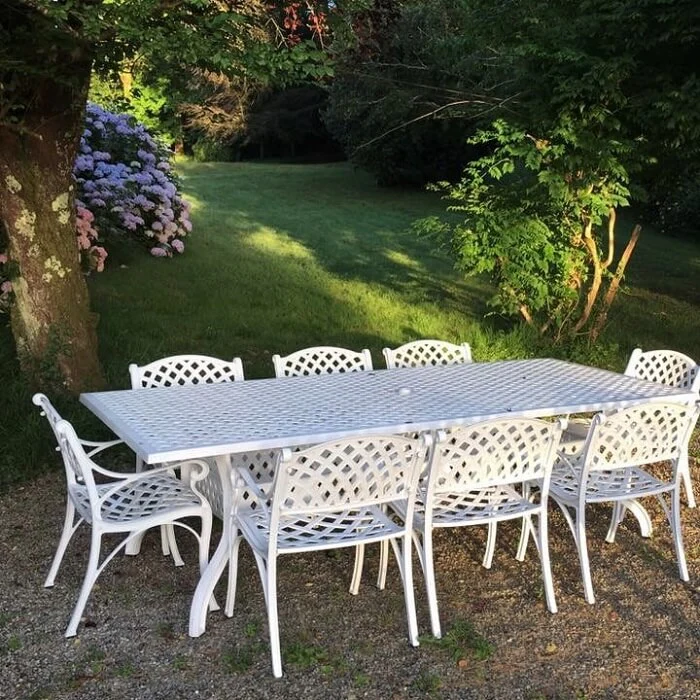 Madison Table 2.6m 8 Seater Set - White - Image 17