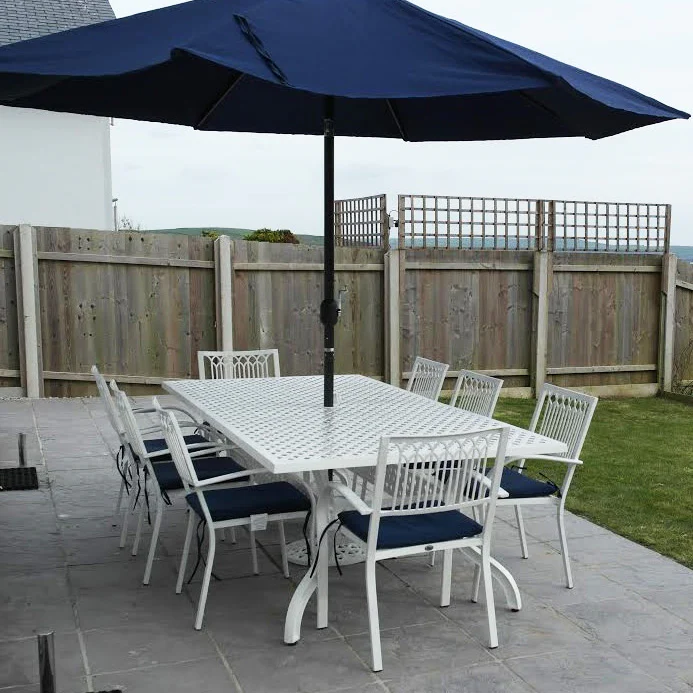Madison Table 2.6m 8 Seater Set - White - Image 6