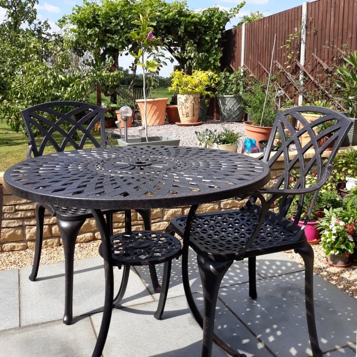 Mia Table 2 Seater Set - Antique Bronze - Image 5