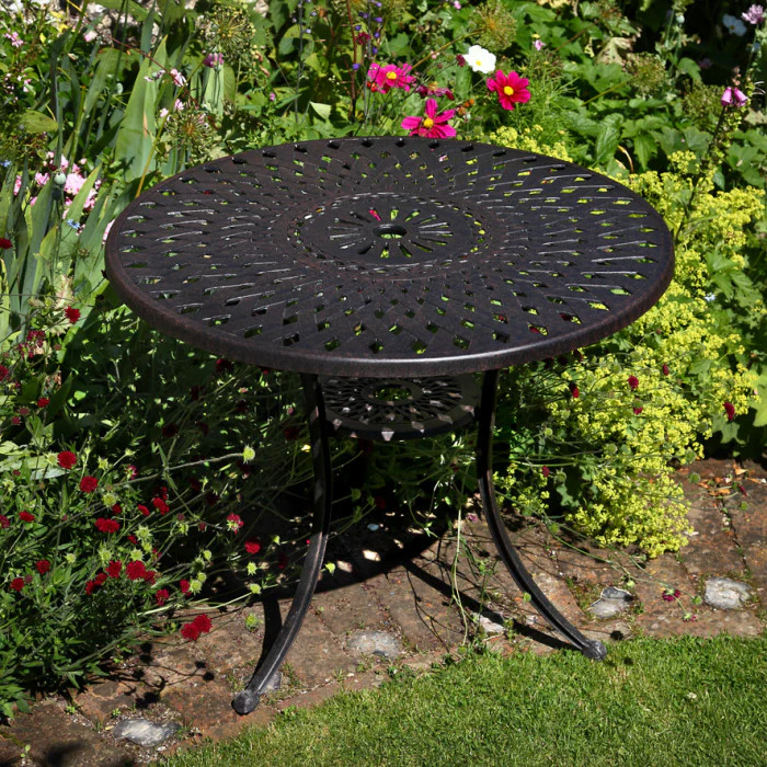 Mia Table 4 Seater Set - Antique Bronze - Image 9