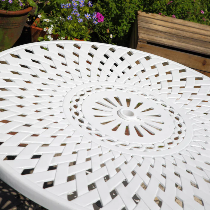 Mia Table 4 Seater Set - White - Image 12