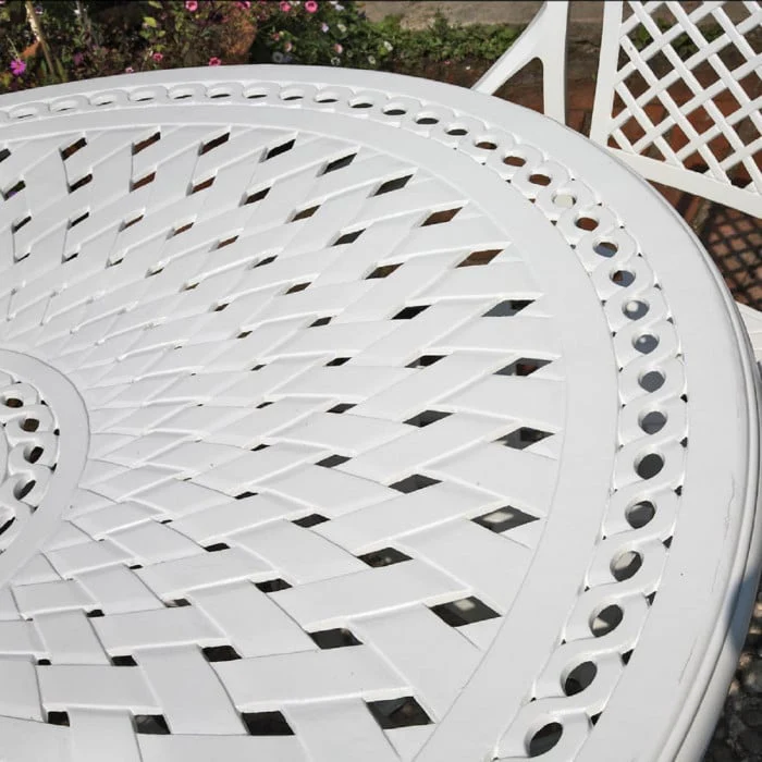 Olivia Table 10 Seater Set - White - Image 9