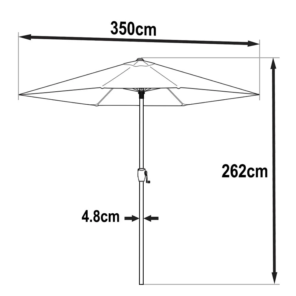 Parasol 3.5m - Blue - Image 5