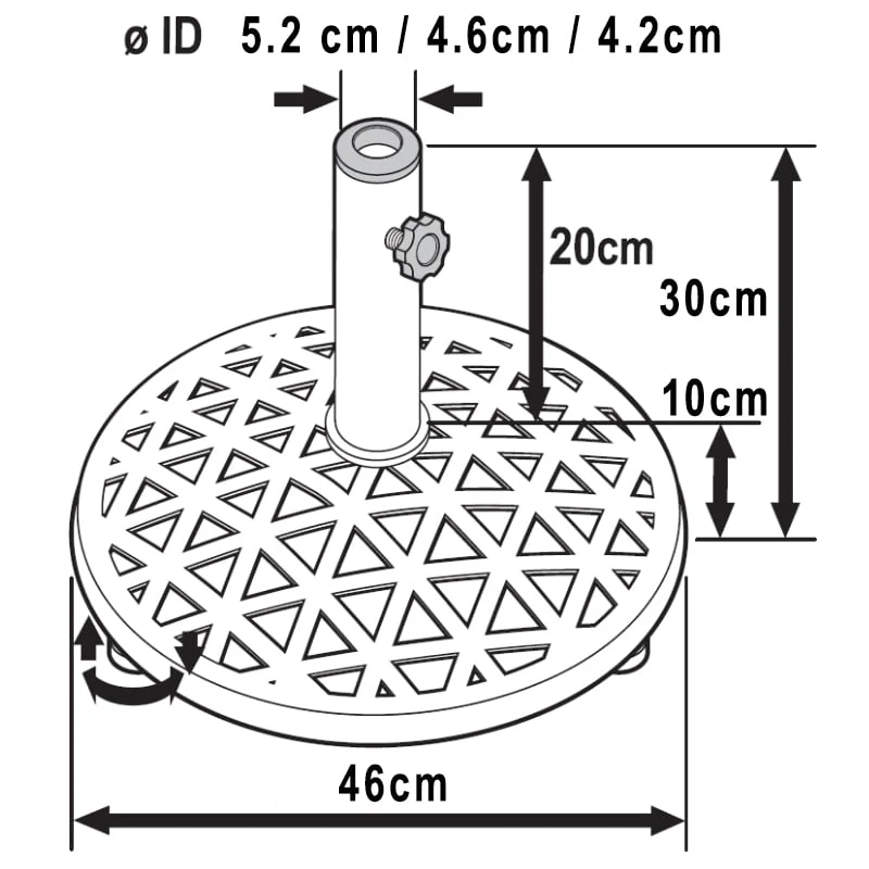 Parasol Base - Antique Bronze - Image 4