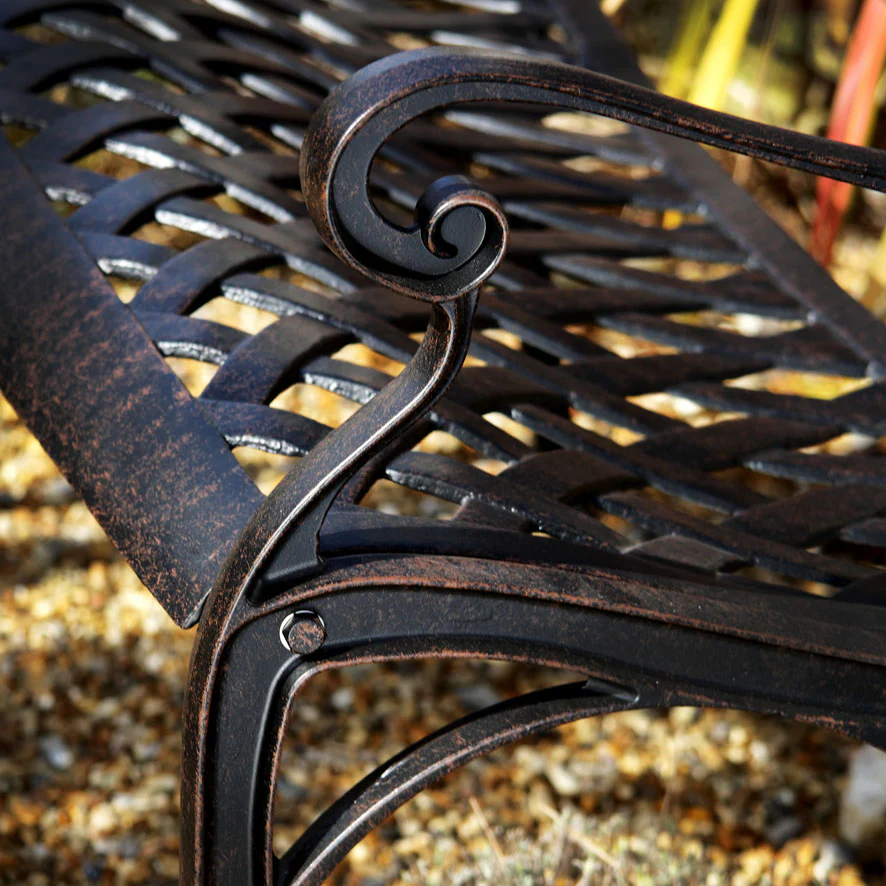 Rose Bench - Antique Bronze - Image 2
