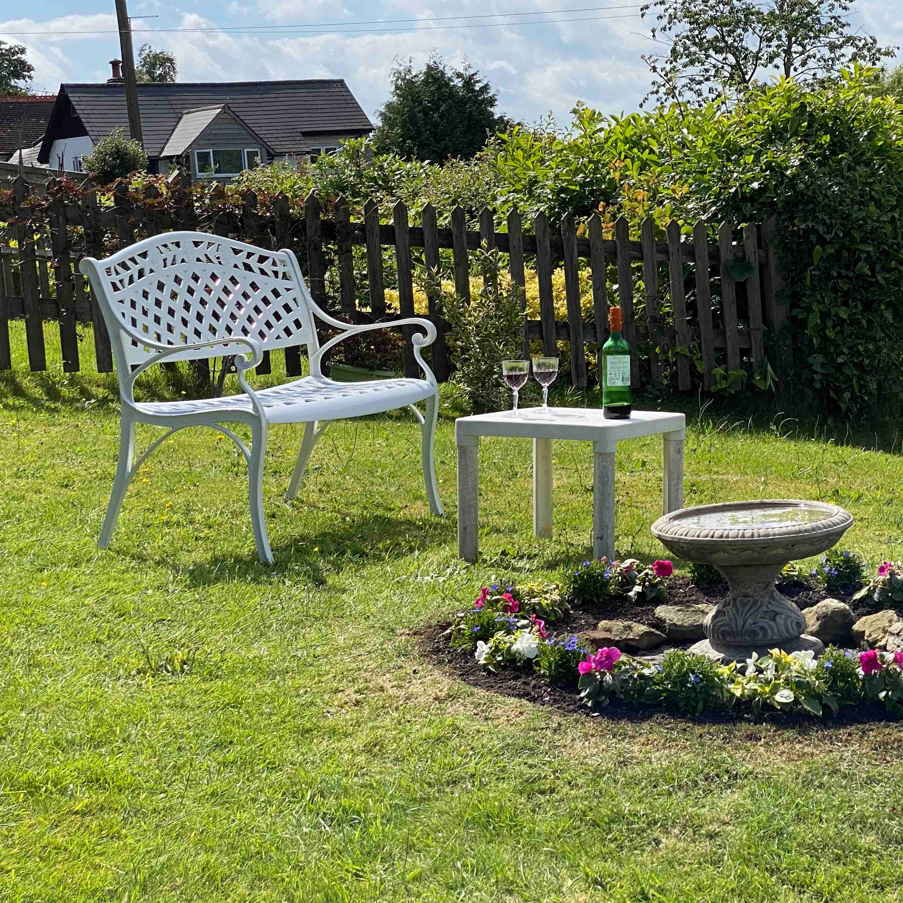 Rose Bench Set - White - Image 11