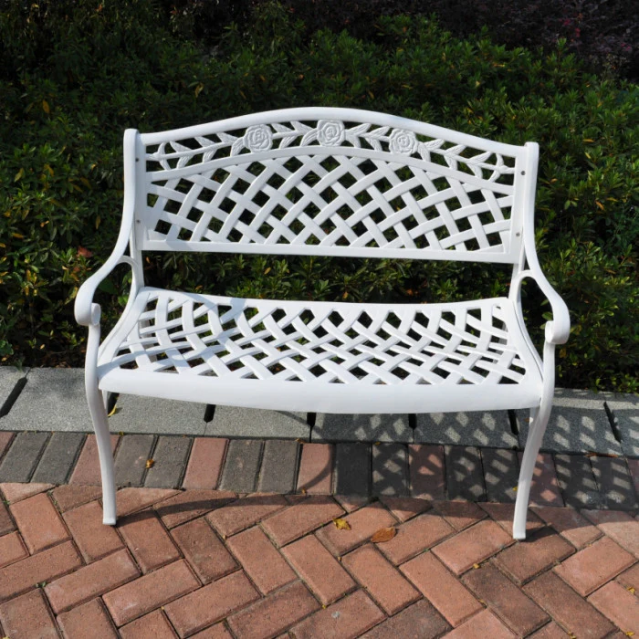 Rose Bench Set - White - Image 13