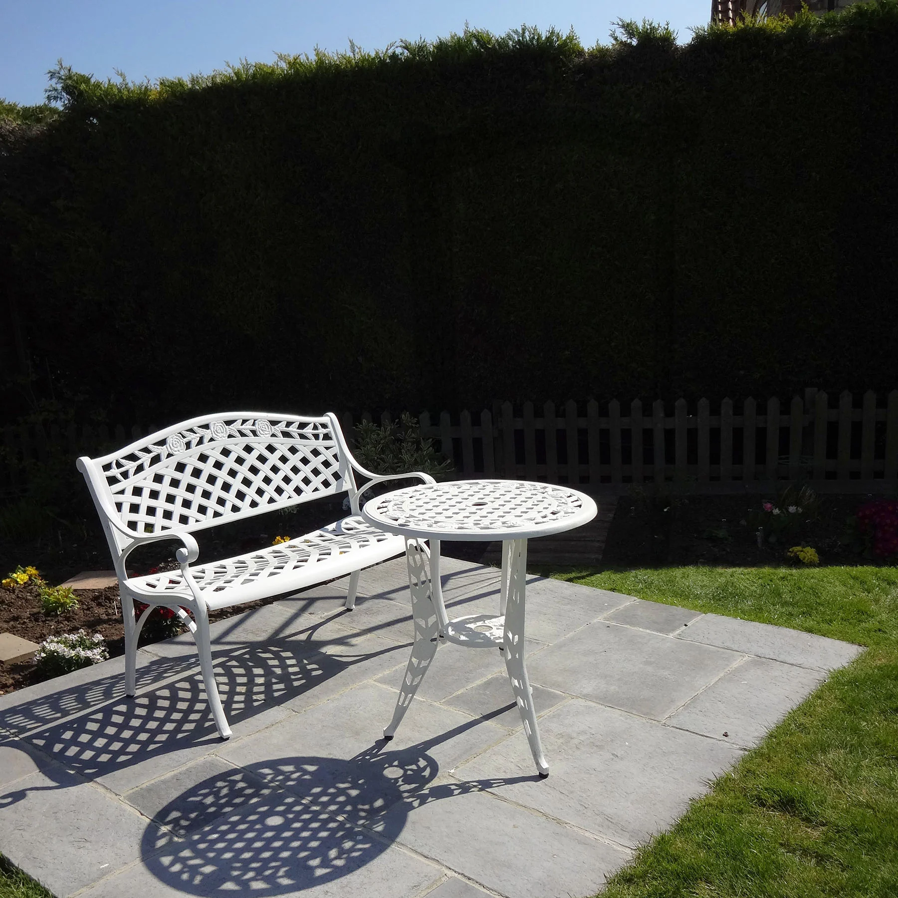 Rose Bench Set - White - Image 14