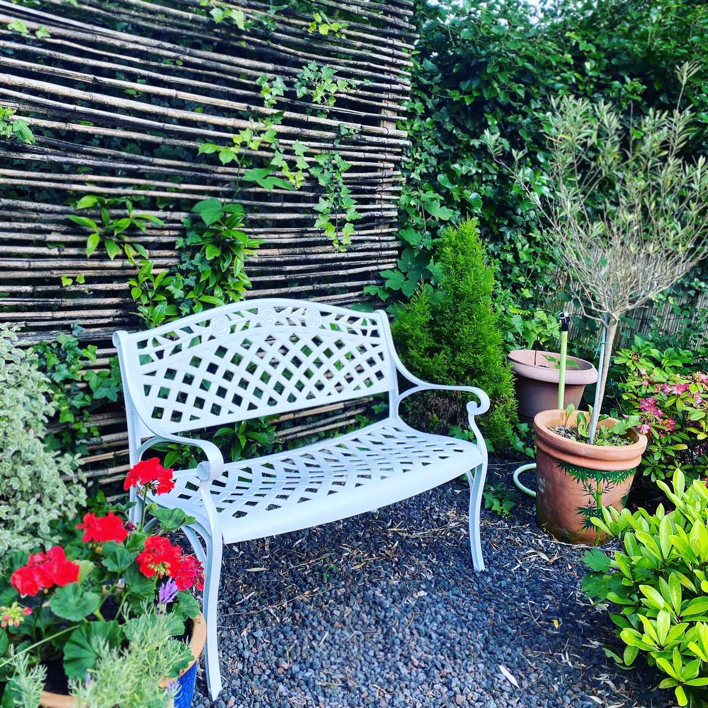 Rose Bench Set - White - Image 6