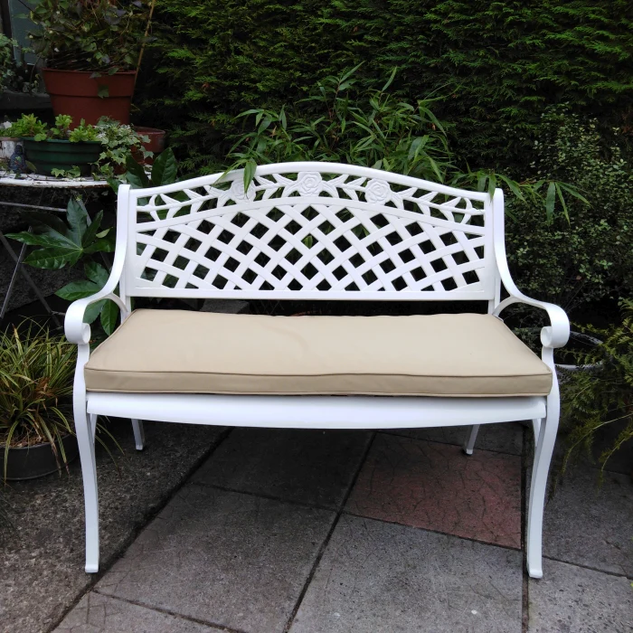 Rose Bench Set - White - Image 8
