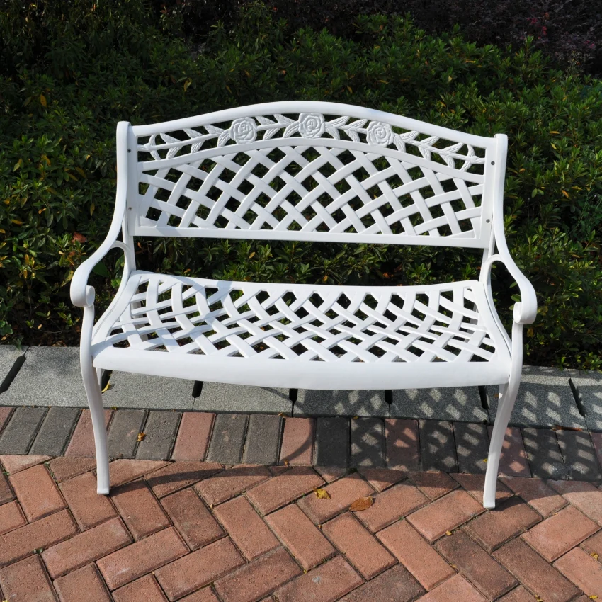Rose Bench - White - Image 2