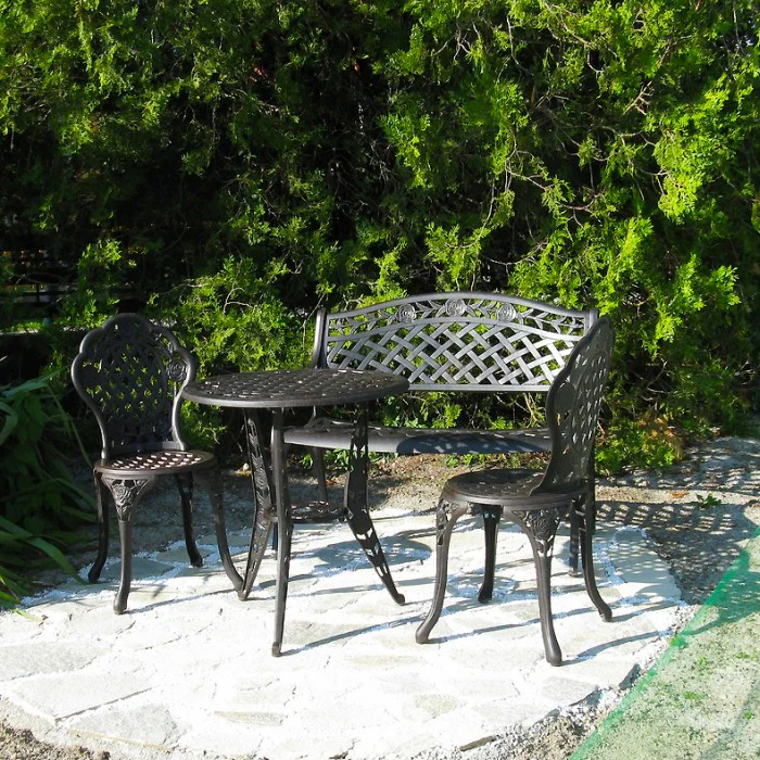 Rose Bistro 2 Seater Set - Antique Bronze - Image 13