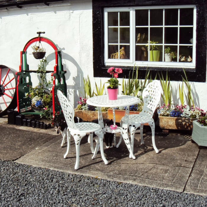 Rose Bistro 2 Seater Set - White - Image 11