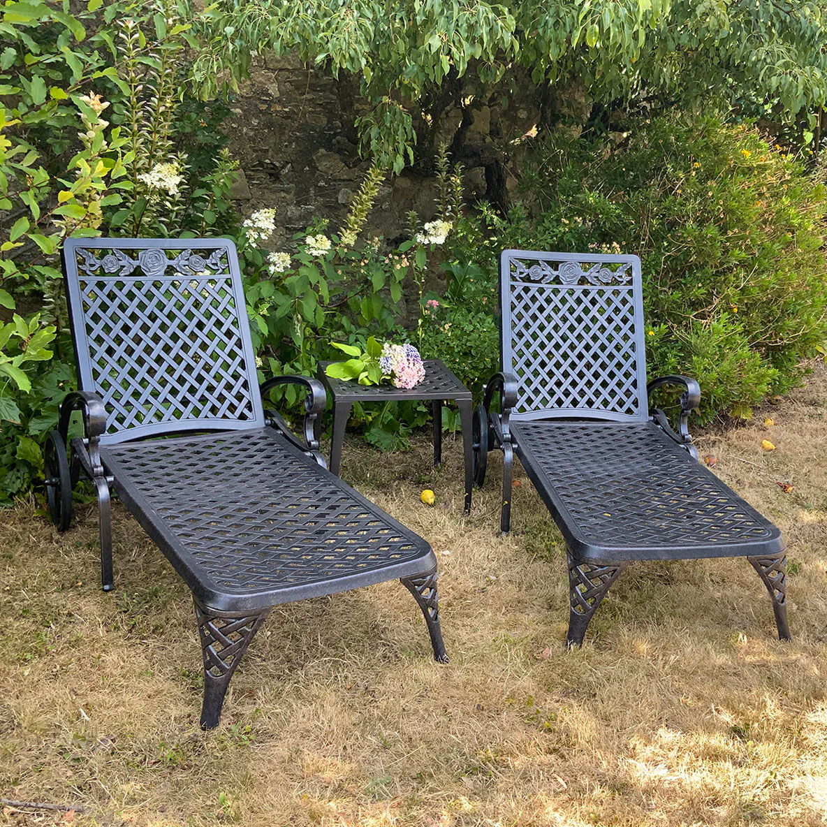 Rose Lounger Set - Antique Bronze - Image 4